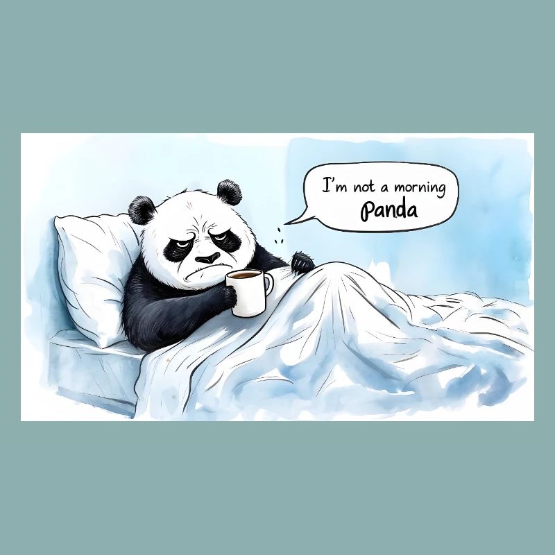Morgendlicher Panda