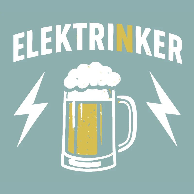 Elektrinker Bier & Blitz Geschenk Elektriker