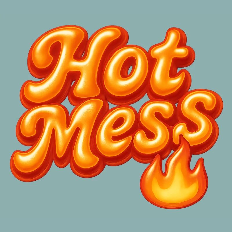 hot mess / y2k statement design