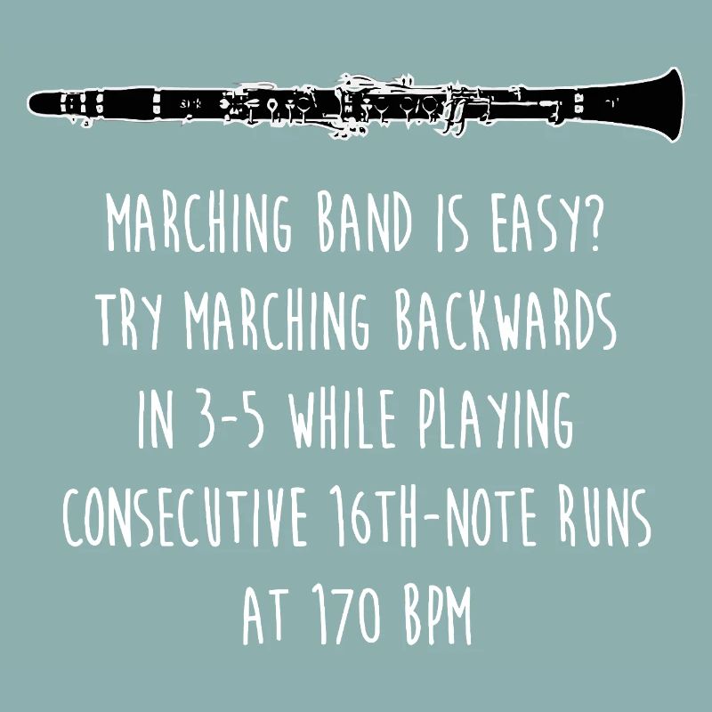 Backward Cadence Marching Tee