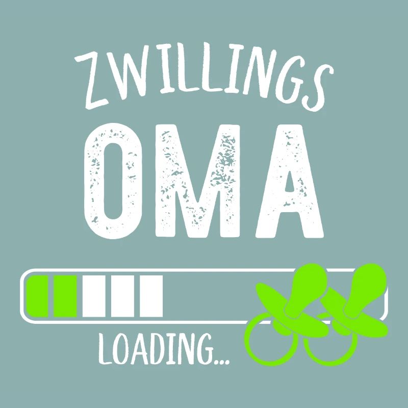 Zwillingsoma Loading Oma Großmutter Zwillinge