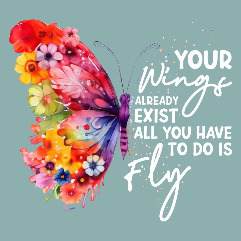 Graphique inspirant de fan papillon