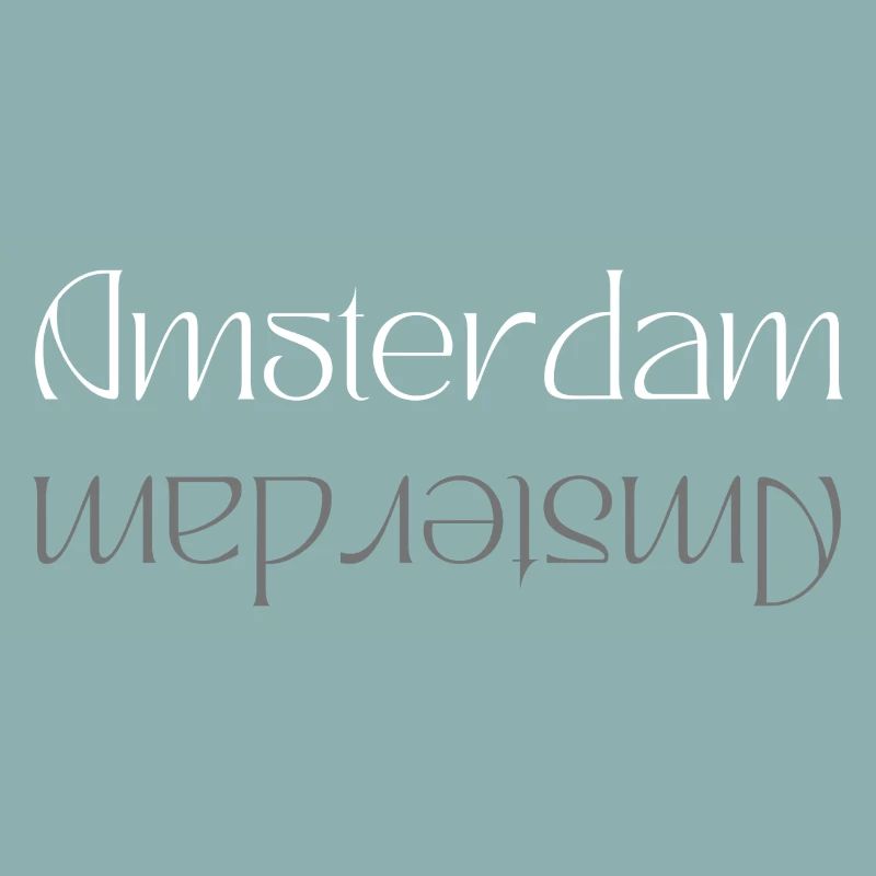Amsterdam Wordmark Mirror