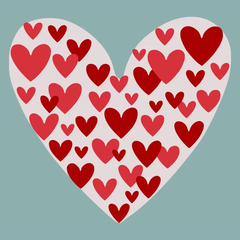 Many hearts pattern