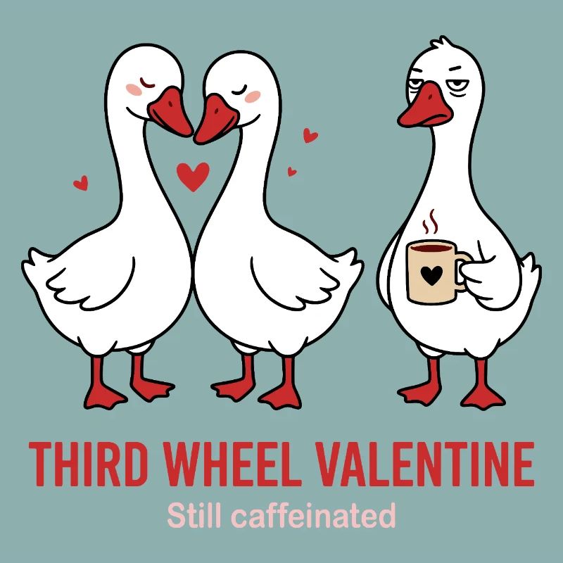 Third Wheel Valentine - Single Kaffee Design