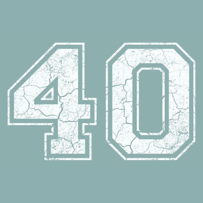 40 dans blanc in Used Look