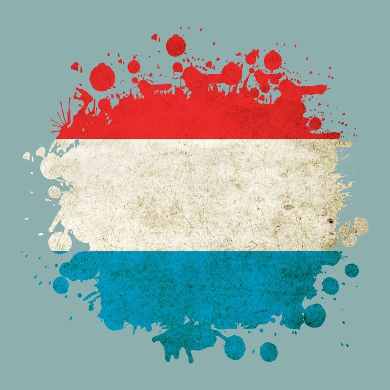 Luxembourg flags blob