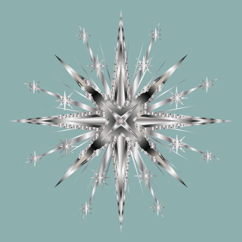 Silver glamorous timeless star