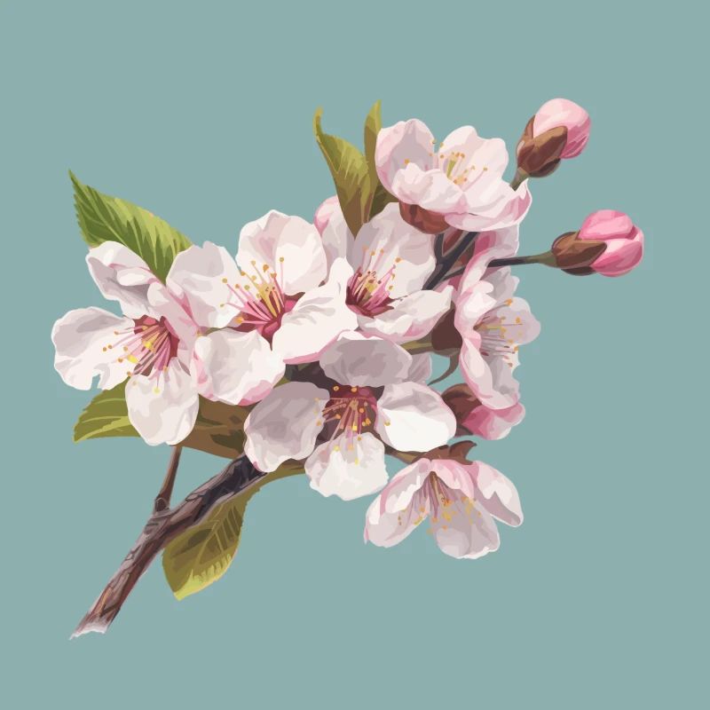 Pastel cherry blossoms