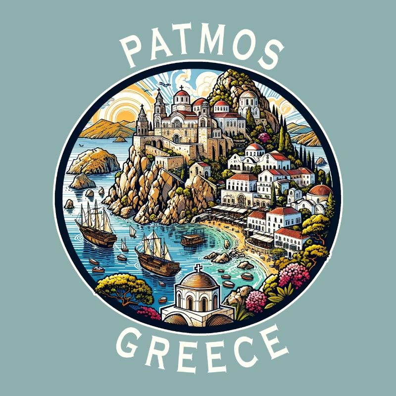 Vacances à Patmos, Grèce, Voyage en mer Égée