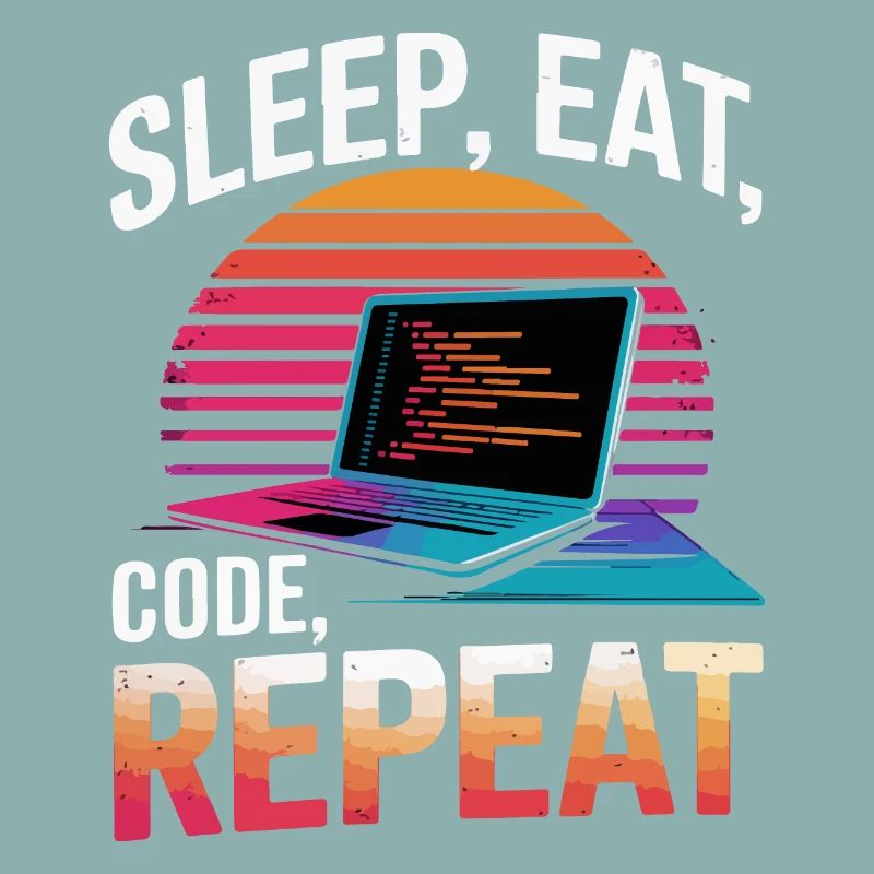 Sleep Eat Code Repeat Gift Programmer Developer