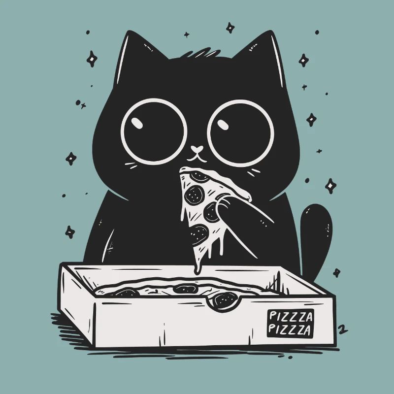 Pizza kitty