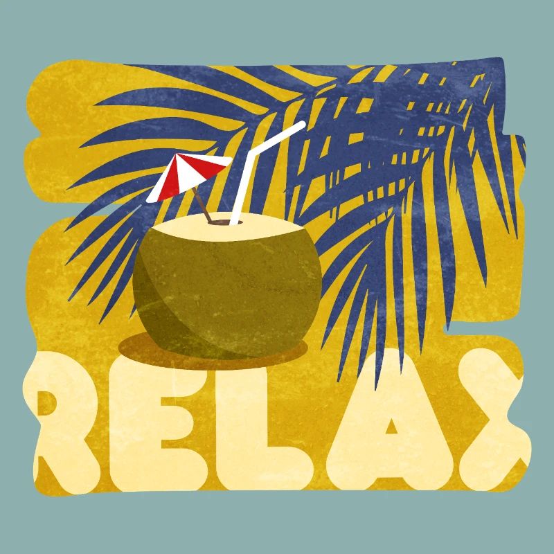 Relaxed, summer, comical, cocktail atmosphere