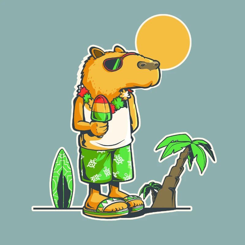 Capybara am Strand