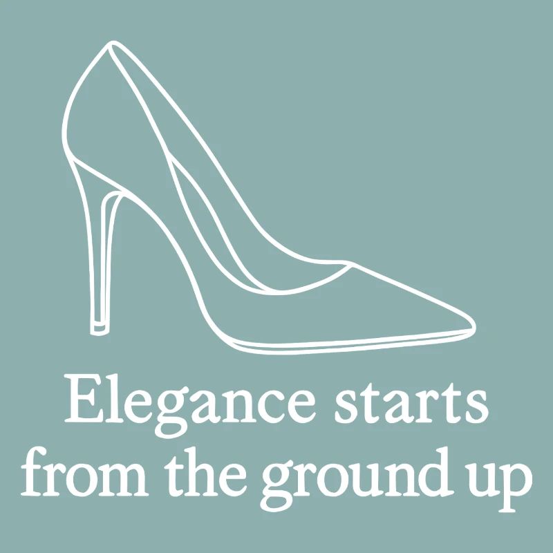 Art de la ligne de talons hauts – Citation de mode Élégance