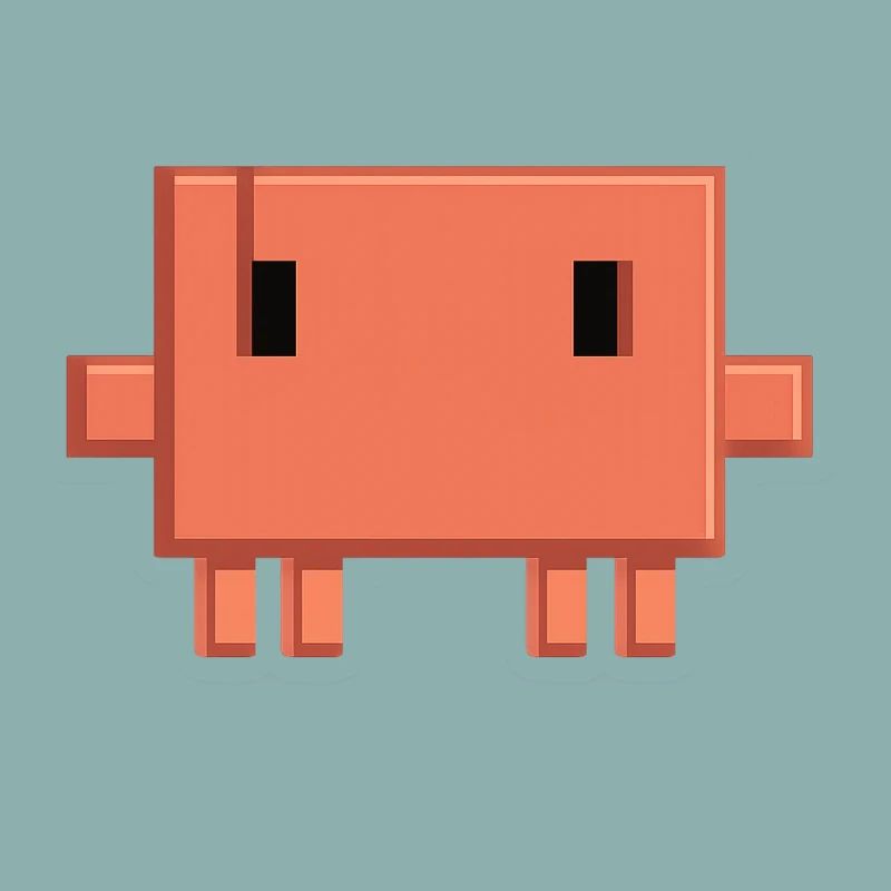 Claude Code Pixel AI Mascot Dev Sticker