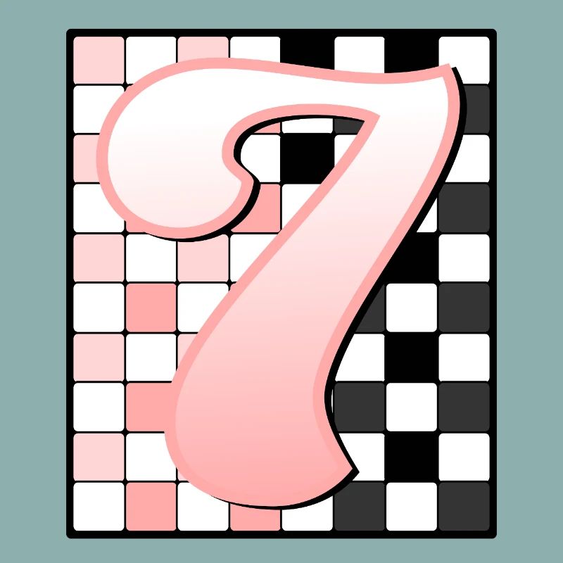 7th BIRTHDAY - PINK CHECKERED