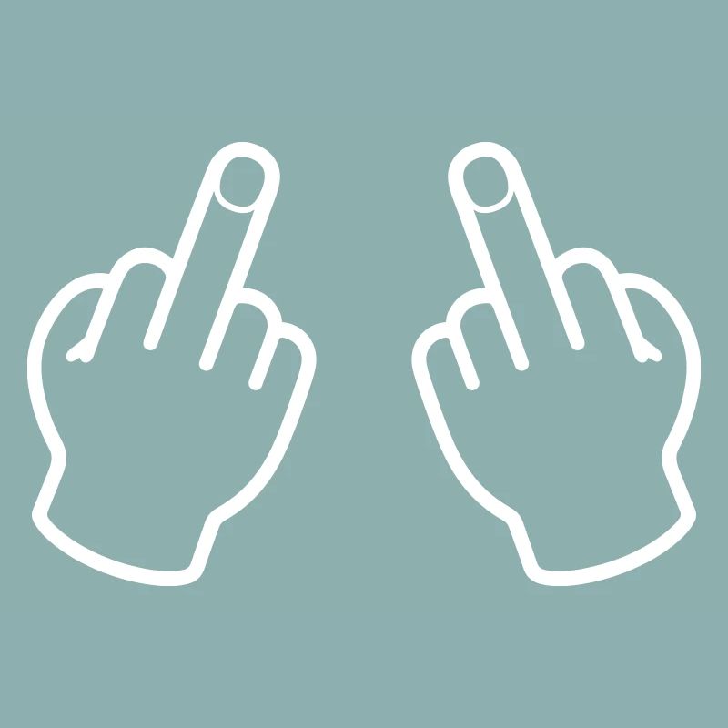 Mittelfinger Hand Frech