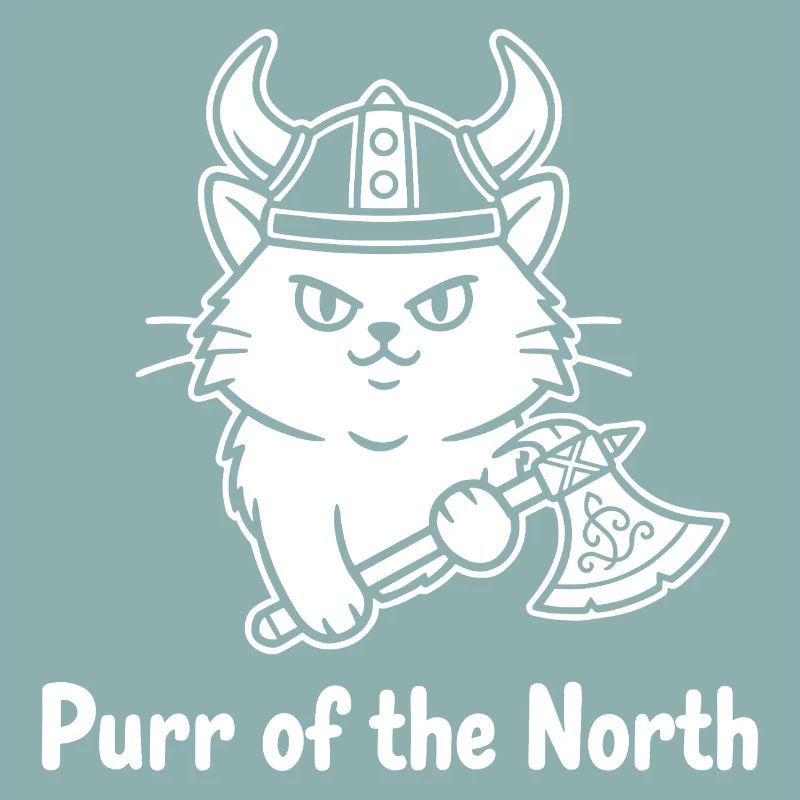Viking Katze mit Axt