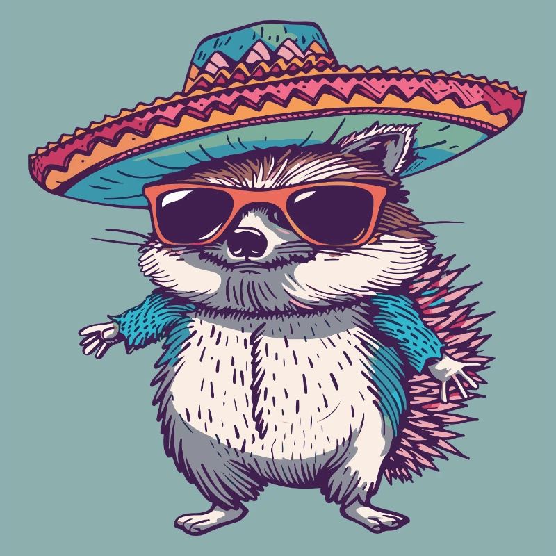 Sombrero comique drôle de hérisson
