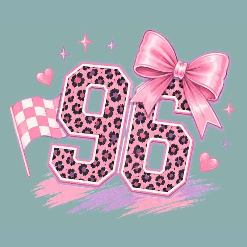 Leopard Pink 96 Glitter