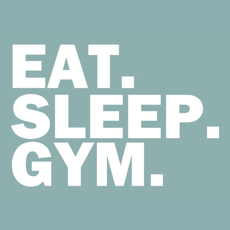 Mangez le sommeil Gym blanc