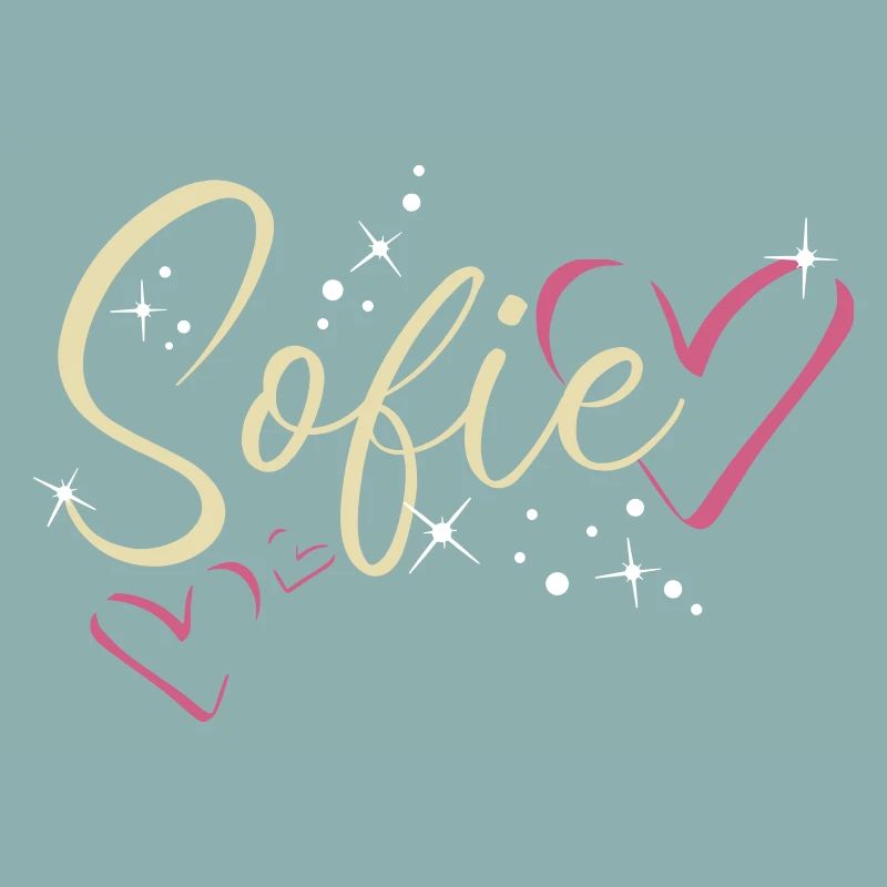 Sofie Surname First name Calligraphy Heart