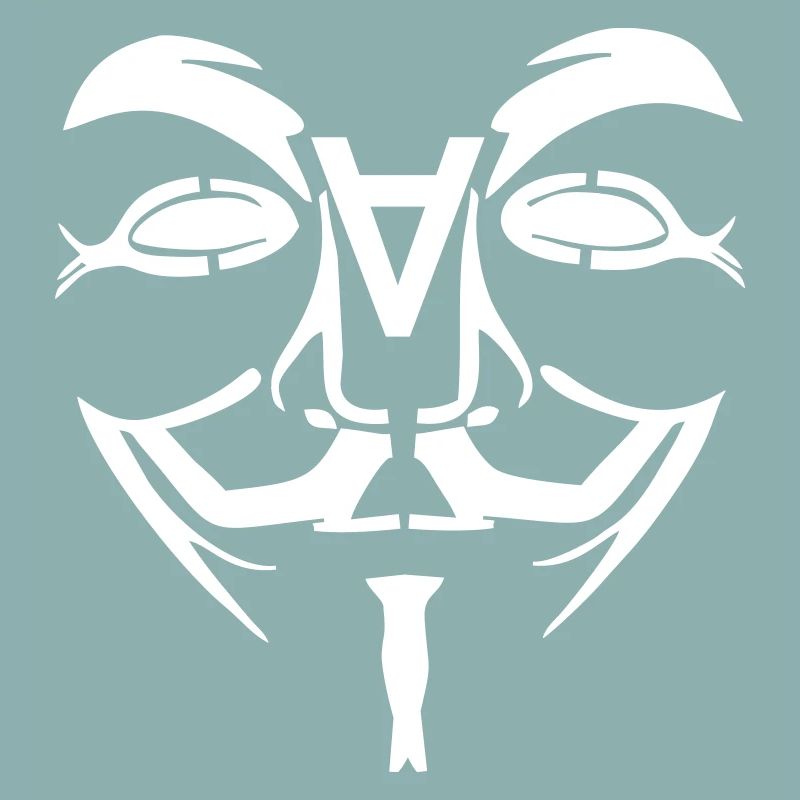 Visage de conception anonyme avec un