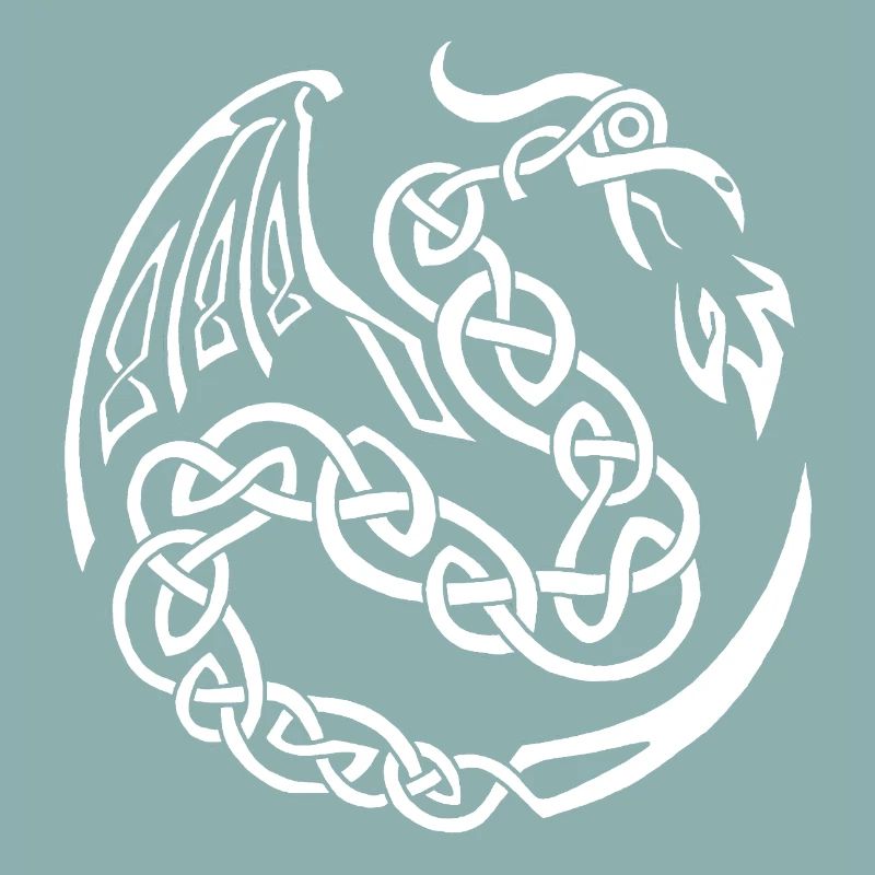 Dragon celte blanc