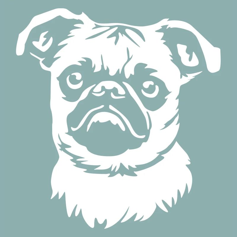Brussels Griffon Head "Black Edition"