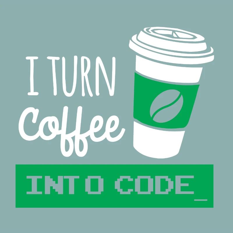 Ich drehe Kaffee in Code-Entwickler