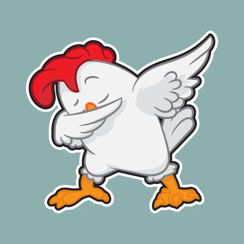 Dabbing Chicken - Dab Dancing Chicken - Chickens