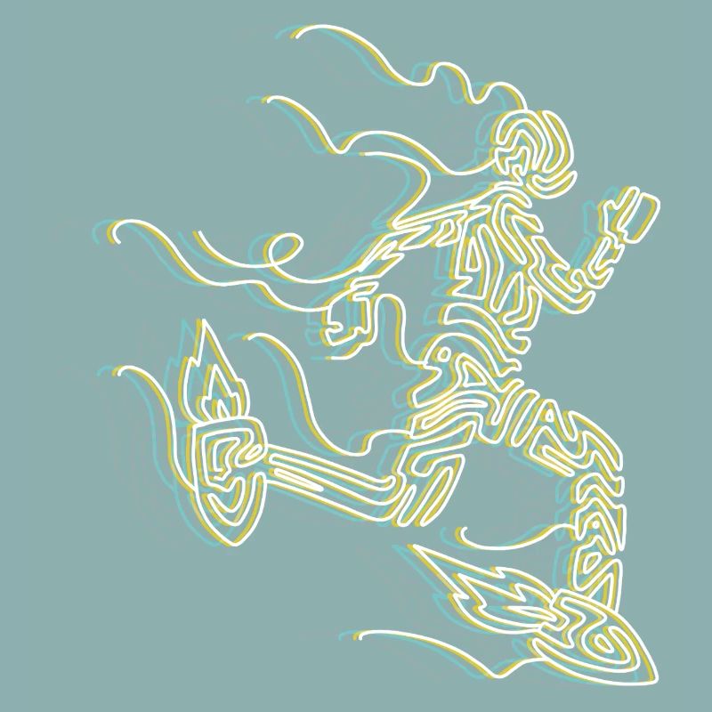Stilisierter Rocket Runner