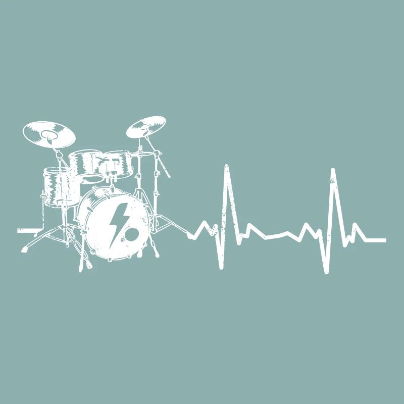 Drums heartbeat - gift idea for drummers