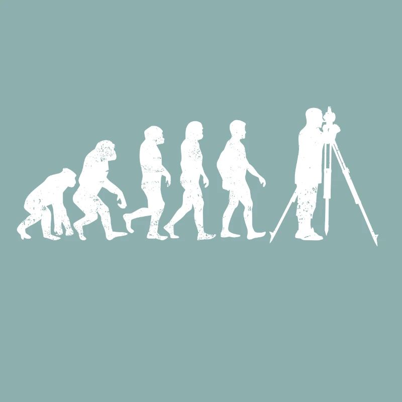 Landvermesser evolution vermesser geschenk beruf