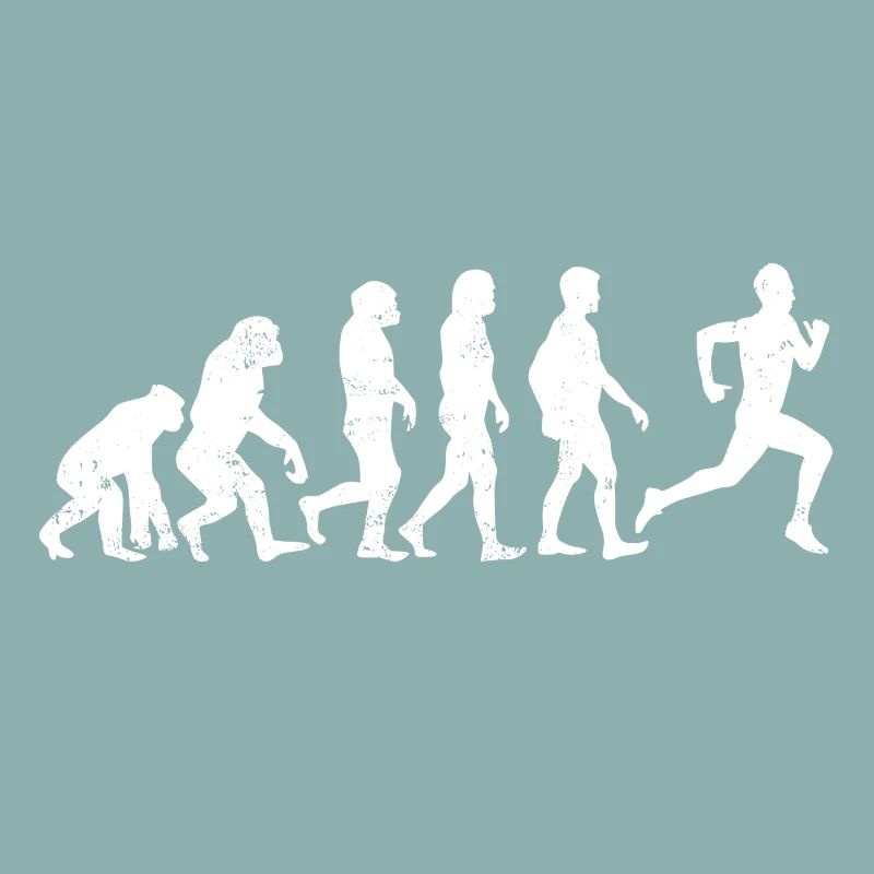 l'évolution de coureur de jogging course cadeau marathon