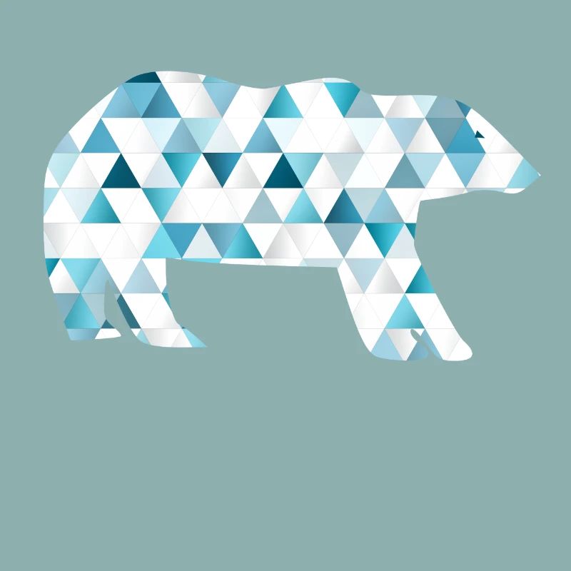 Ours polaire avec triangles