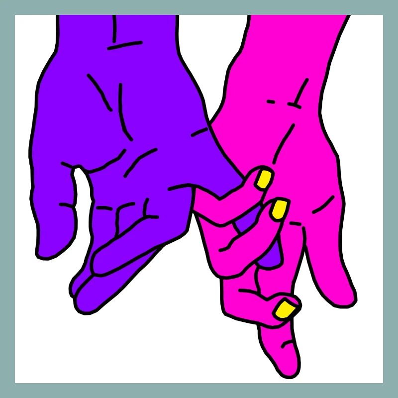 hands purple