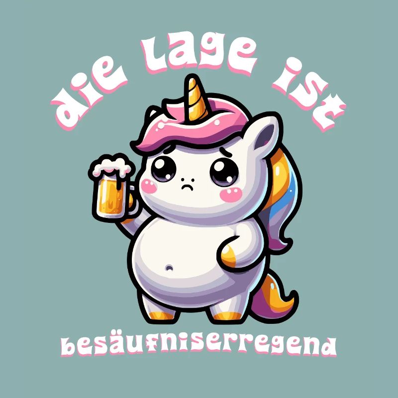 Süßes Einhorn Bier Feier