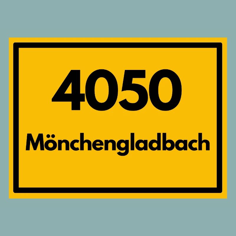 Panneau de lieu - puis ancien code postal 4050 MÖNCHENGLADBACH