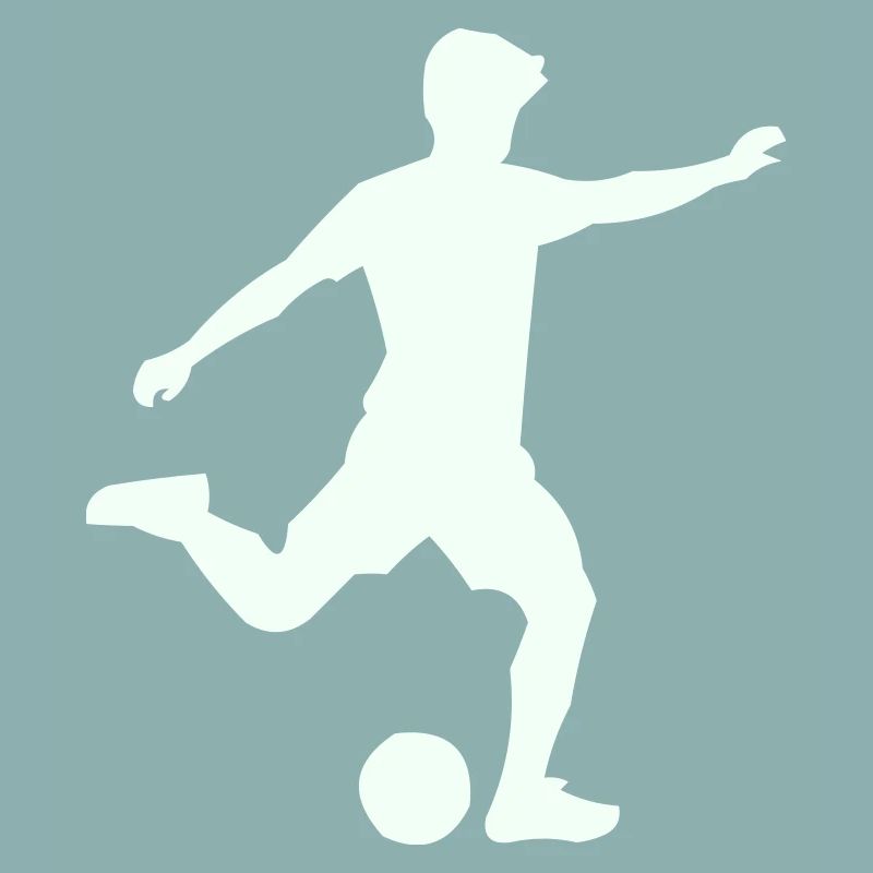 Kicker-Silhouette im Sprung