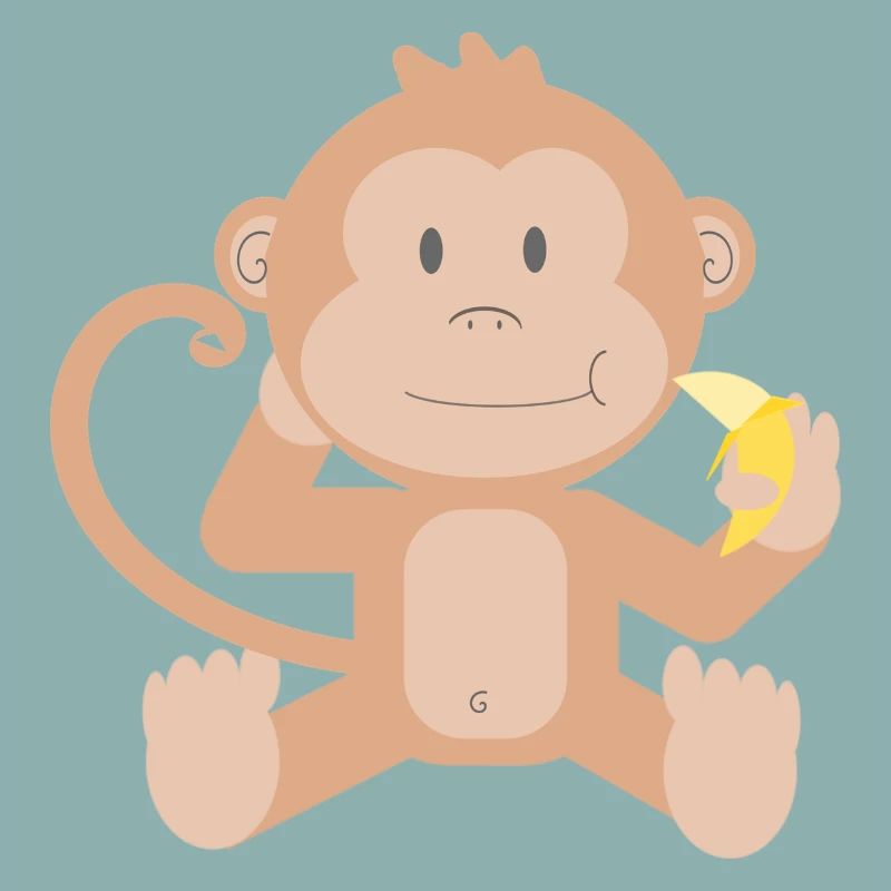Affe mit Banane