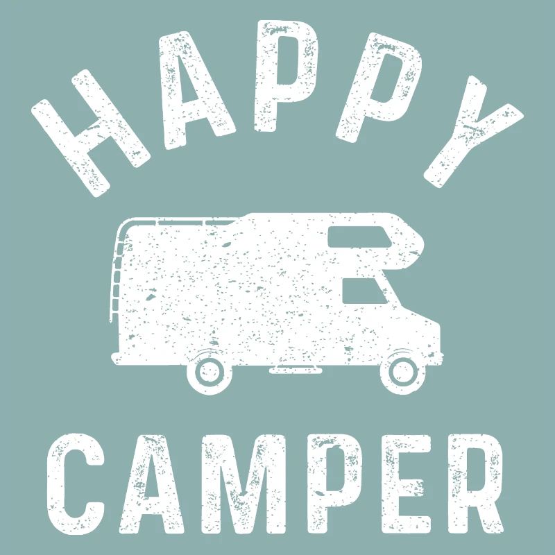 Happy Camper WOMO Caravan Camper Gift