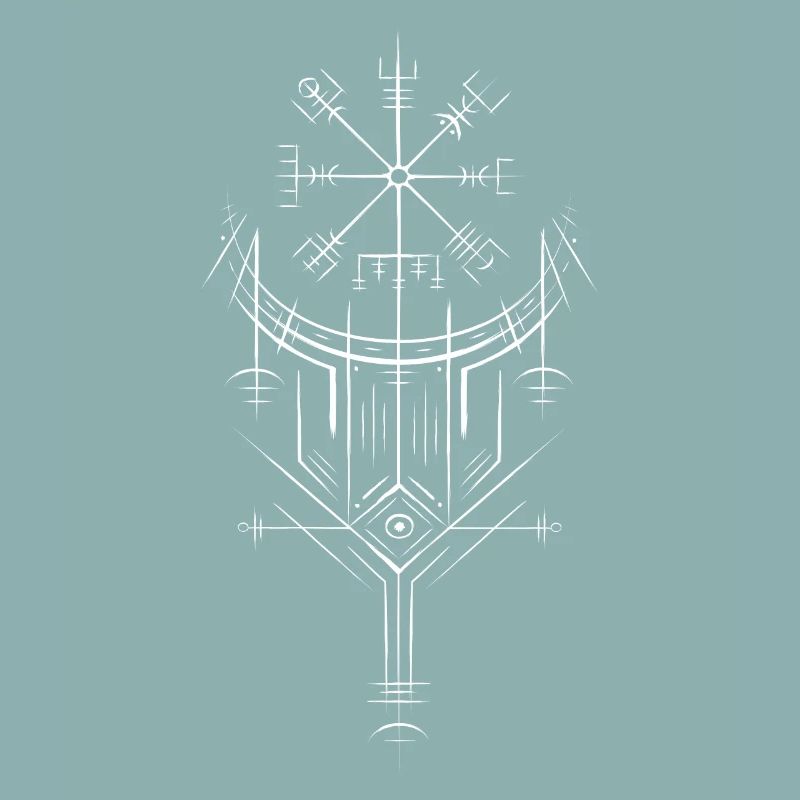 Vegvisir Runes Compass - Vikings Celtes germaniques