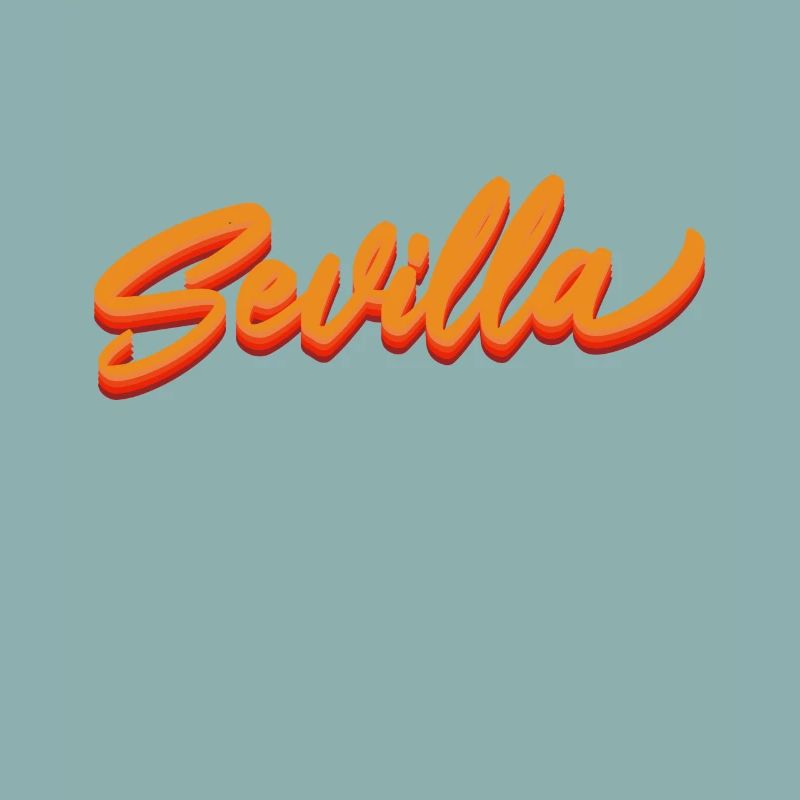 Sevilla Gradient Script Logo