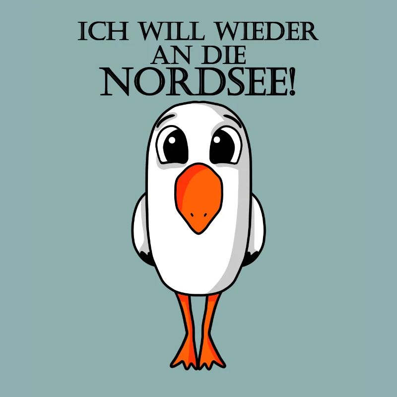 Nordsee Plattdeutsch Spruch Moin Möwe