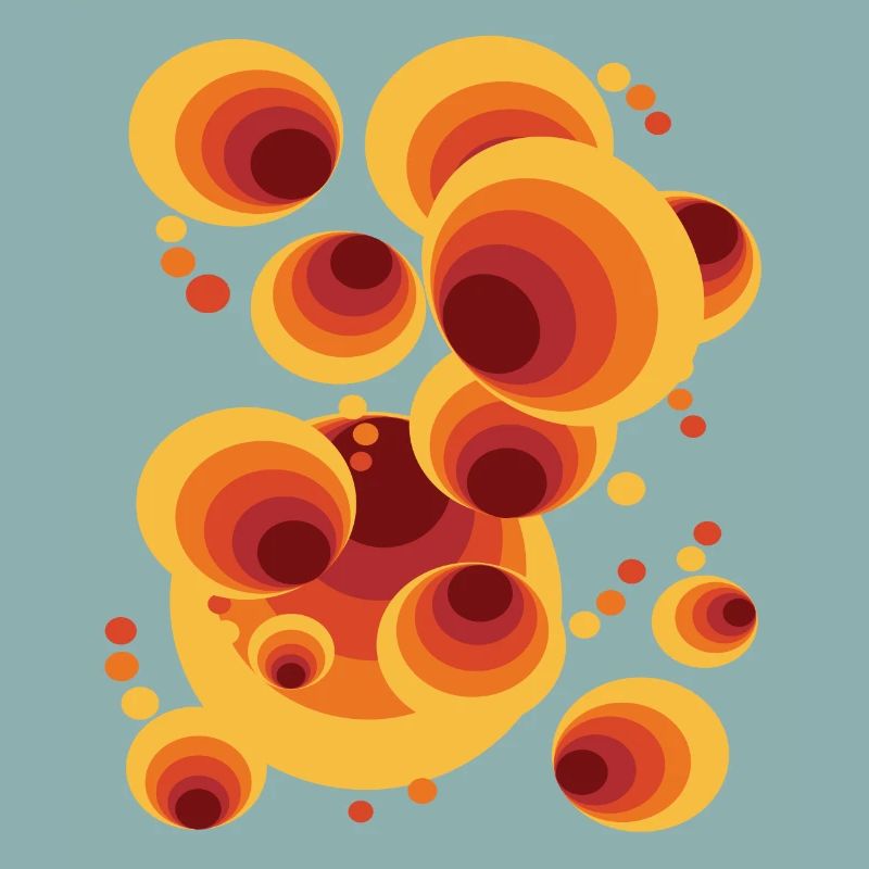 Abstract Gradient Polka Dots
