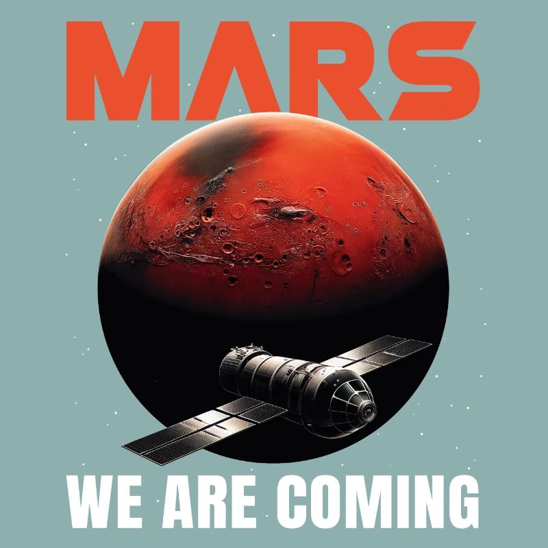 Mars Mission Planète rouge Vaisseau spatial spatial