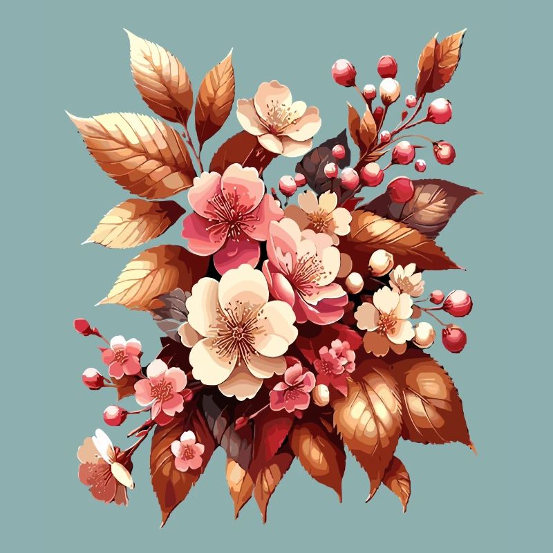 Boho Blumenstrauß Herbstblütenzauber
