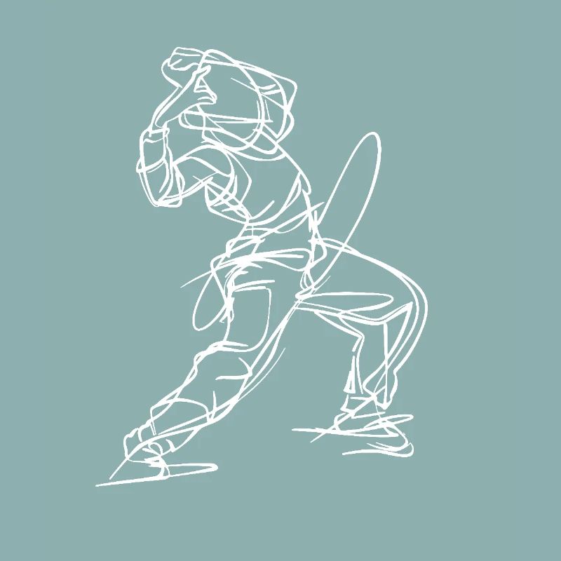 Breakdancer : Dessin au trait